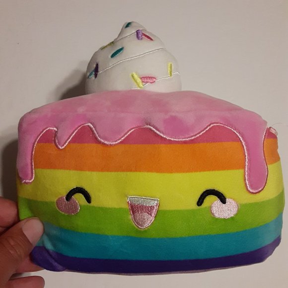 DESSA Rainbow Cake Squishmallow 8" Claire's Exclusive 2021 upc 734689439270 - Picture 1 of 5